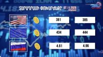 Փոխարժեքներ և տնտեսական լուրեր 07.11.2025