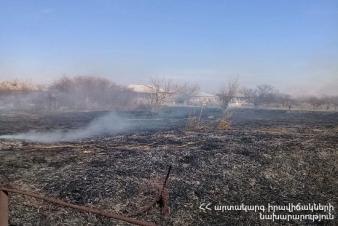 Հրդեհ Արագածավան գյուղի հանդամասերից մեկում