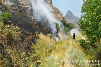 Հրշեջ-փրկարարները մարել են խոտածածկ տարածքներում բռնկված հրդեհները