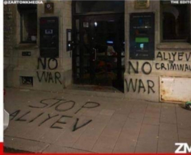 «Ստոպ Ալիև»,  «Ալիև հանցագործ»,  «Ոչ պատերազմին». ակցիա Շվեդիայիում