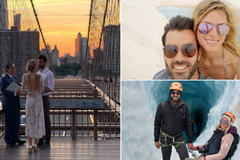 ԱՄՆ-ում անծանոթը Բրուքլինի կամրջի վրա անմահացրել է առանց վկաների ամուսնացող զույգի միակ հարսանեկան լուսանկարը (լուսանկարներ)