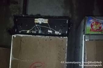 Հրդեհ Եղվարդ քաղաքում