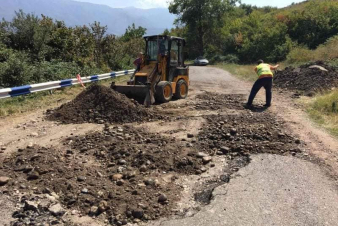 Մակարավանք հուշարձանի ճանապարհահատվածում իրականացվում են վերականգնման աշխատանքներ