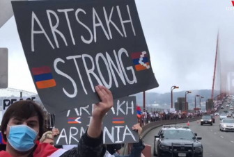 Սան Ֆրանցիսկո քաղաքի  «Ոսկե դարպասներ»  կոչվող կամուրջը պատվել է հայկական եռագույնով