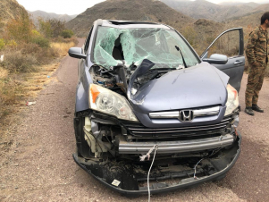 ԱԹՍ-ի արկն ընկել է գնդերեց Դավիթ սարկավագի մեքենայի վրա, բայց չի պայթել