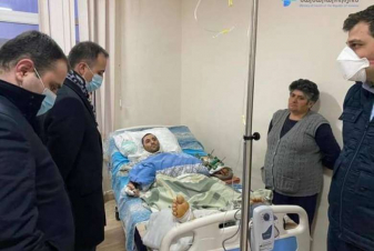Արսեն Թորոսյանը Այրվածքաբանության կենտրոնում ծանոթացել է վիրավորում ստացած զինվորների բուժման ընթացին