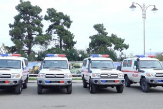 Ստեփանակերտի Վերածննդի հրապարակում կայացել է նոր ռեանոմոբիլների նվիրատվության արարողությունը