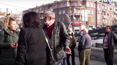 Արցախի Բերձոր քաղաքի և Աղավնո համայնքի բնակիչները ակցիա են իրականացնում Երևանում