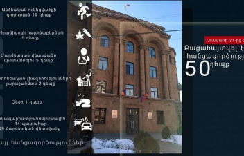 Գողություն, սպանություն, ընտանեկան բռնություն. ոստիկանության 1-օրյա ամփոփագիրը