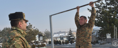 Զինծառայողները հանձնել են ֆիզպատրաստության ստուգարքներ