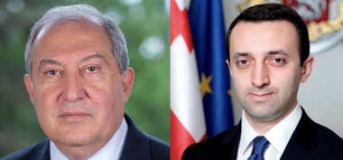 Արմեն Սարգսյանը շնորհավորական ուղերձ է հղել Վրաստանի վարչապետ Իրակլի Ղարիբաշվիլիին