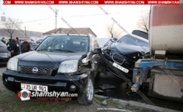 Շղթայական ավտովթար՝ Երևանում. բախվել 8 ավտոմեքենա. Մեղավորը դիմել է փախուստի