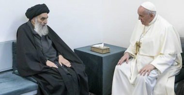 Հռոմի Ֆրանցիսկոս պապը պատմական հանդիպում է ունեցել Իրաքի բարձրագույն շիա հոգևորականի հետ