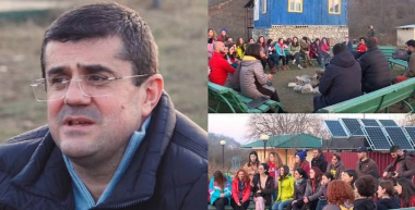 ԱՀ նախագահը հանդիպել է Կաչաղակաբերդ բարձրանալու համար Արցախ մեկնած երիտասարդների խմբին