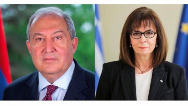 Արմեն Սարգսյանը շնորհավորել է Հունաստանի նախագահին Անկախության օրվա և Օսմանյան կայսրության լծից ազատագրման 200-րդ տարեդարձի առթիվ
