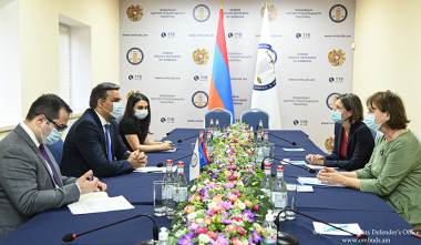 ՀՀ ՄԻՊ-ը ԵԽ ծրագրերի գլխավոր տնօրինության գլխավոր տնօրենին է ներկայացրել հետպատերազմական փուլում մարդու իրավունքների վիճակը