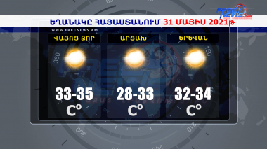 Եղանակի տեսություն 31.05.2021
