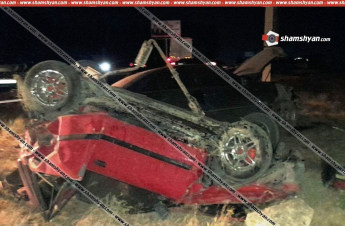 Կոտայքի մարզում բախվել են Mercedes-ն ու Fiat-ը, վերջինս գլխիվայր շրջվել է. կա 7 վիրավոր