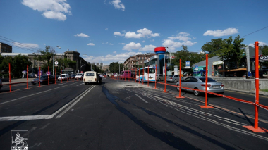 Ժամանակավորապես մասնակի կփակվի երթևեկությունն Իսահակյան-Աբովյան փողոցի հատման մասում