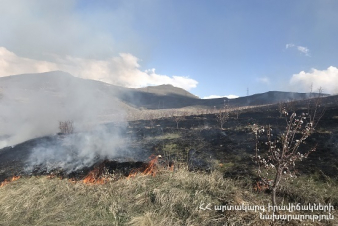 Հրշեջ-փրկարարները մարել են ընդհանուր 42,55 հա տարածքում բռնկված հրդեհները