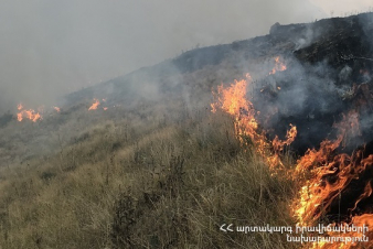Խաչիկ գյուղում այրվել է մոտ 30 հա խոտածածկույթ