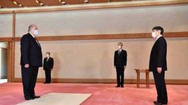 ՀՀ նախագահը առանձնազրույց է ունեցել Ճապոնիայի կայսր Նարուհիտոյի հետ