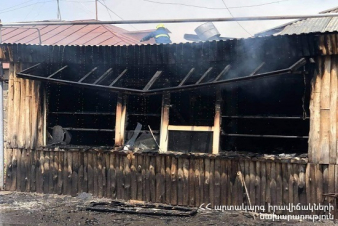 Դավթաշեն թաղամասի տներից մեկում հրդեհ է բռնկվել