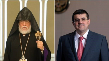 Արցախի նախագահը հեռախոսազրույց է ունեցել Մեծի Տանն Կիլիկիո կաթողիկոս Արամ Առաջինի հետ