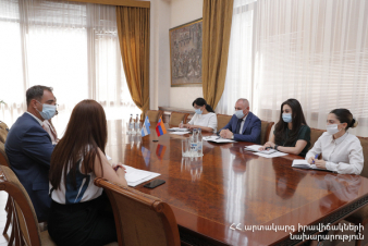 Հայաստանի ԱԻ նախարարը Արգենտինայի արտակարգ և լիազոր դեսպանի հետ քննարկել է համագործակցության հարցեր