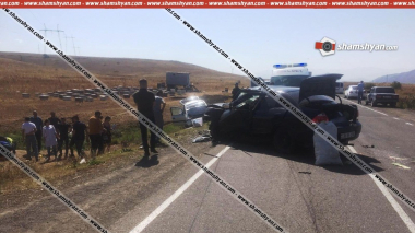 Ողբերգական ավտովթար Սյունիքի մարզում. կա 1 զոհ, 5 վիրավոր, այդ թվում՝ երեխաներ