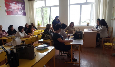 ԱՀ ՄԻՊ աշխատակազմի ներկայացուցիչները հանդիպումներ են ունեցել Հադրութի և Շուշիի դպրոցների ուսուցչական անձնակազմի հետ