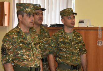 Սպաների հետ անցկացվել են գործնական պարապմունքներ