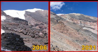 Արարատ լեռան մշտական ձյունածածկ հատվածները հալչում են