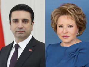 Մեր հարաբերությունները հիմնված են միմյանց շահերի հարգանքի վրա․ Վալենտինա Մատվիենկոն շնորհավորել է Ալեն Սիմոնյանին