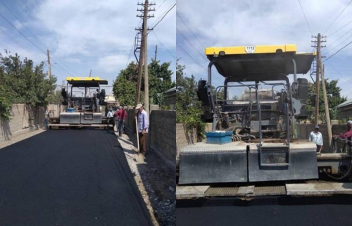 Արարատ համայնքում ընթանում են փողոցների ասֆալտապատման աշխատանքներ