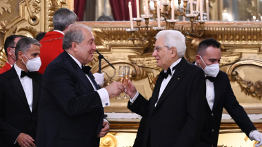 Խորապես զգացված ենք պատերազմի օրերին իտալացի ժողովրդի բացառիկ աջակցության համար. Սարգսյան. լուսանկարներ