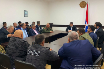 Արցախի նախագահը շարունակում է հանդիպումները կամավորական ջոկատների հետ