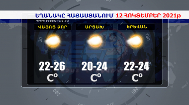 Եղանակի տեսություն 12.10.2021