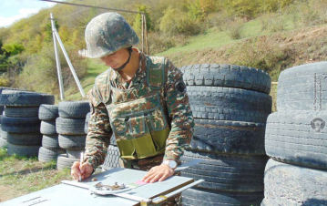 Հրետանային ստորաբաժանումներից մեկում անցկացվել են գործնական վարժանքներ