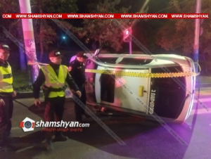 Nissan-ի վարորդը վթարային իրավիճակ է ստեղծել, ինչ հետևանքով Opel-ը կողաշրջվել է.կա վիրավոր