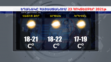 Եղանակի տեսություն 23.10.2021