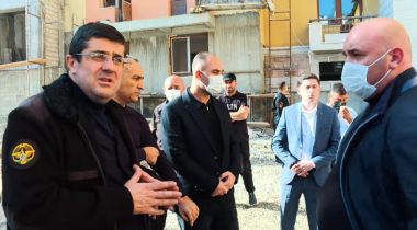 Արայիկ Հարությունյանը Ստեփանակերտում հետևել է բնակարանաշինական աշխատանքների ընթացքին