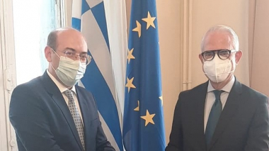 Դեսպան Տիգրան Մկրտչյանն իր հավատարմագրերի պատճենն է հանձնել Հունաստանի ԱԳՆ արարողակարգի վարչության պետին