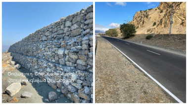 Ծովագյուղ-Շողակաթ-Վարդենիս ավտոճանապարհի երկու փլվածքներն ամբողջությամբ վերականգնվել են