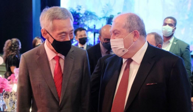 Նախագահ Արմեն Սարգսյանը հանդիպել է Սինգապուրի վարչապետ Լի Սյեն Լունի հետ