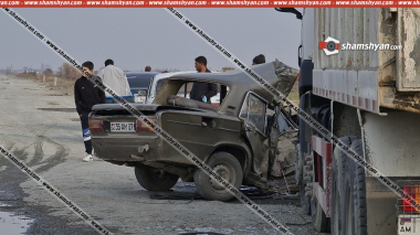 Արմավիրի մարզում խոշոր ավտովթարի հետևանքով հիվանդանոց տեղափոխված 18-ամյա երիտասարդը մահացել է