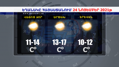 Եղանակի տեսություն 24.11.2021