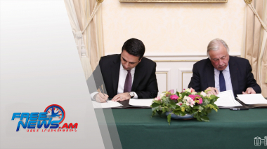 Ալեն Սիմոնյանը և Ժերար Լարշեն համաձայնագիր ստորագրեցին