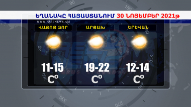 Եղանակի տեսություն 30.11.2021