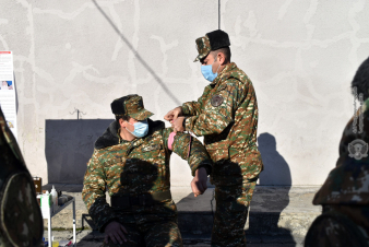 Զորամասերից մեկում անցկացվել են անվտանգության կանոնների պահպանման պարապմունքներ